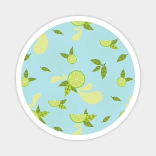 Citrus Splash Seamless Surface Pattern Design Magnet